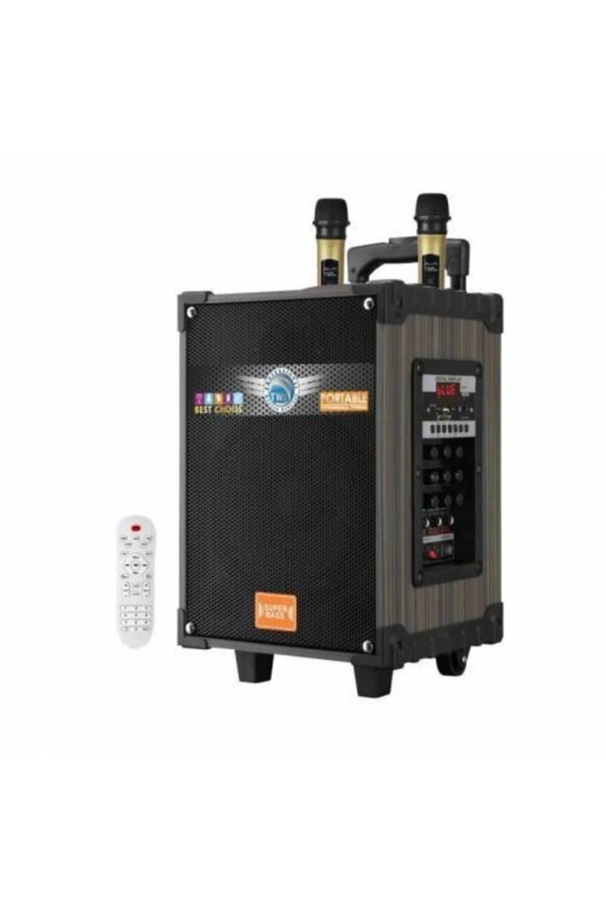 Fastycep Lt-908 Kablosuz 2 Mikrofonlu Kumandalı Kablosuz Hoparlör