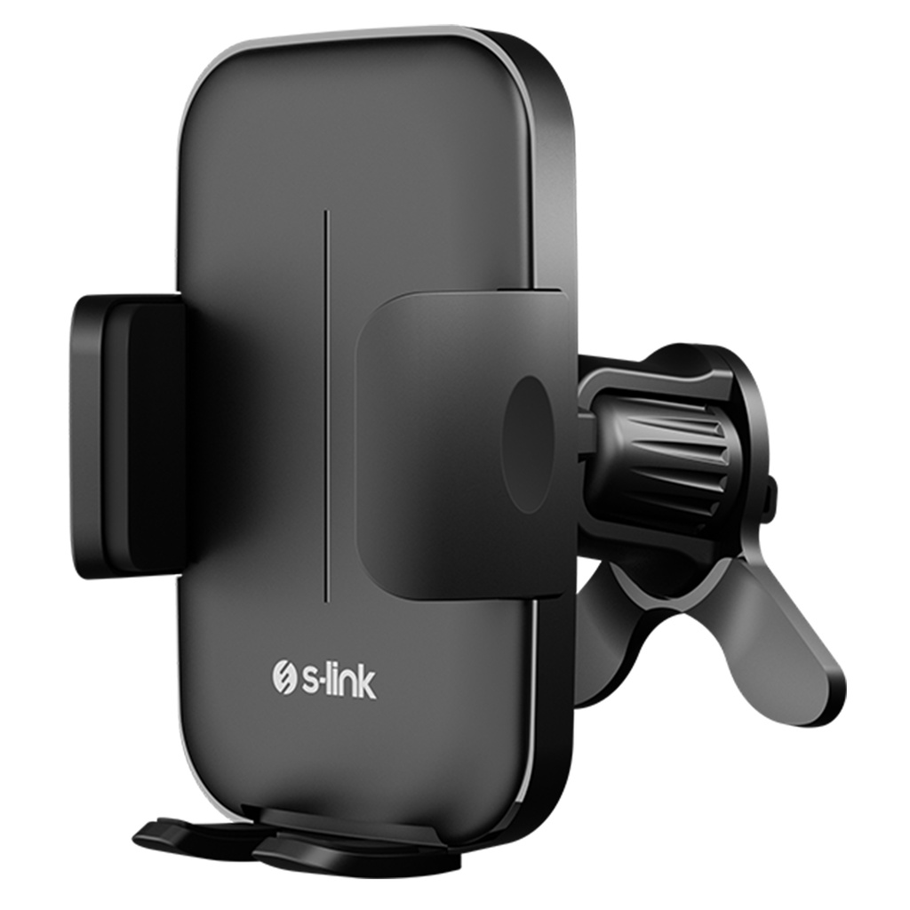 [40395] S-link SL-AT89 Universal Ayarlanabilir Siyah Klima Izgara Üzeri Araç Telefon Tutucu