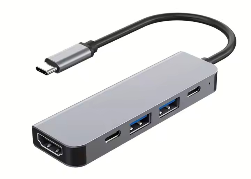 [40090] Platoon PL-5560 4K Type-C 5in1 Şarj,HDMI ve USB Çoğaltıcı Adaptör Çevirici