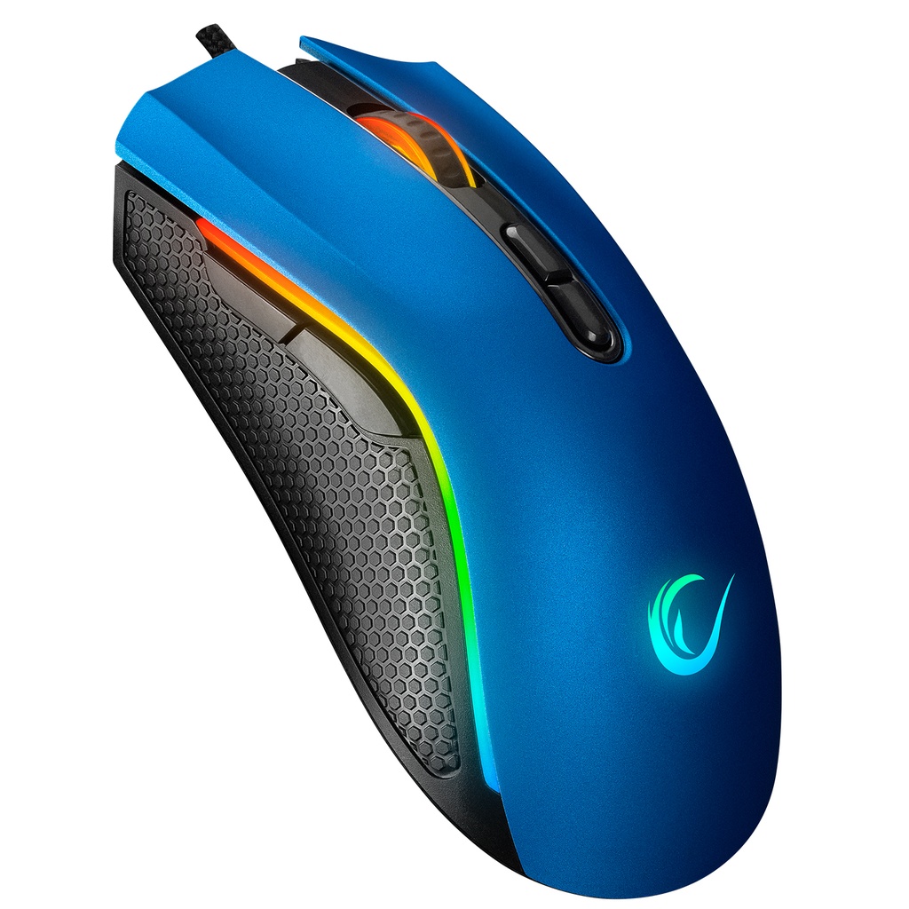 [40238] Rampage SMX-R44 V2 Makrolu Mavi 12800 DPI RGB Ledli 80 Million Huano Switch Gaming Oyuncu Mouse