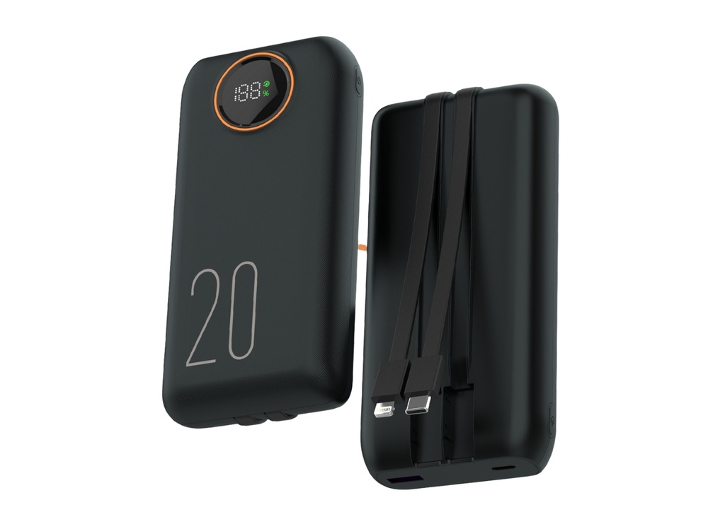 [40904] SNAPRON SNP-3013 20.000 MAH LDC EKRAN DAHİLİ KABLOLU 22,5W HIZLI ŞARJ POWERBANK