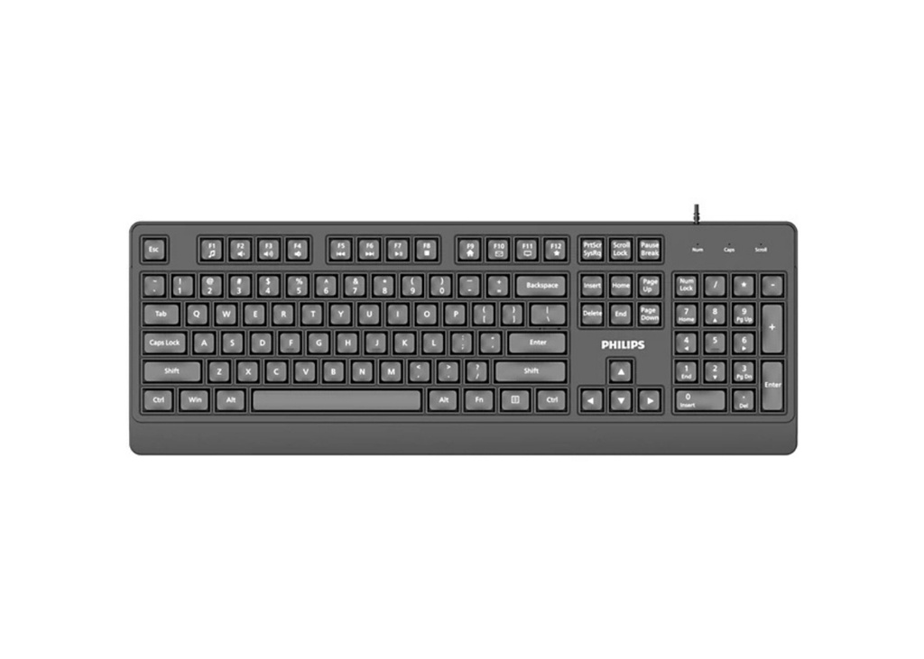 [40850] Philips SPK6247B USB Kablolu Türkçe Q Klavye Siyah
