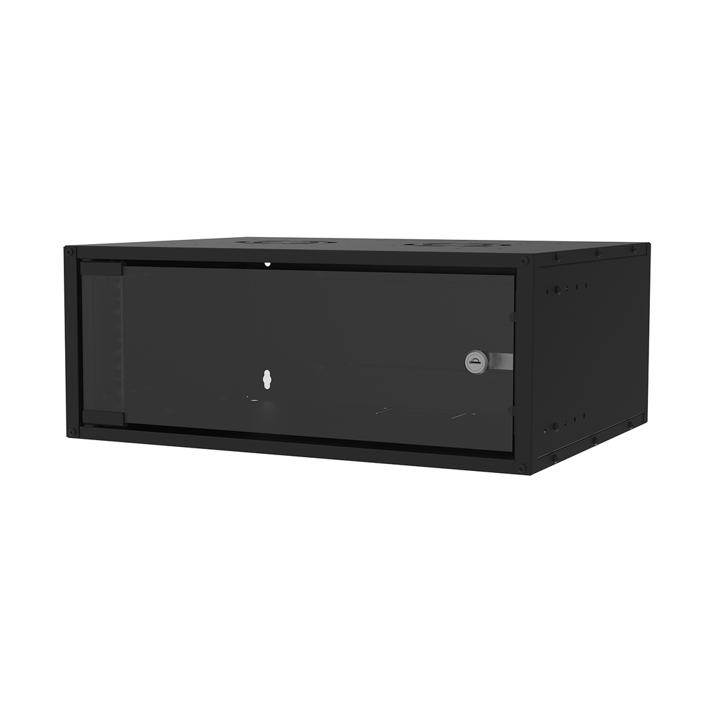 [40869] S-link SL-U4 Yeni Nesil 4U Soho Rack Kabin W 530mm D 400mm Siyah