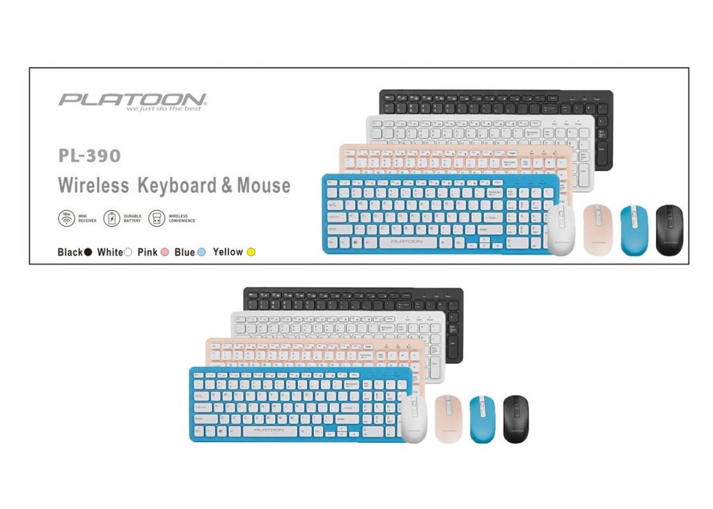 [41012] Platoon PL-390 WİRELES KLAVYE MOUSE SET