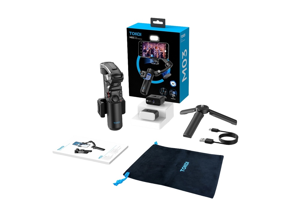 [40976] BETWEEN M03 Profesyonel 3 Eksenli Gimbal Stabilizatör - Yapay Zeka (AI) Yüz Takibi
