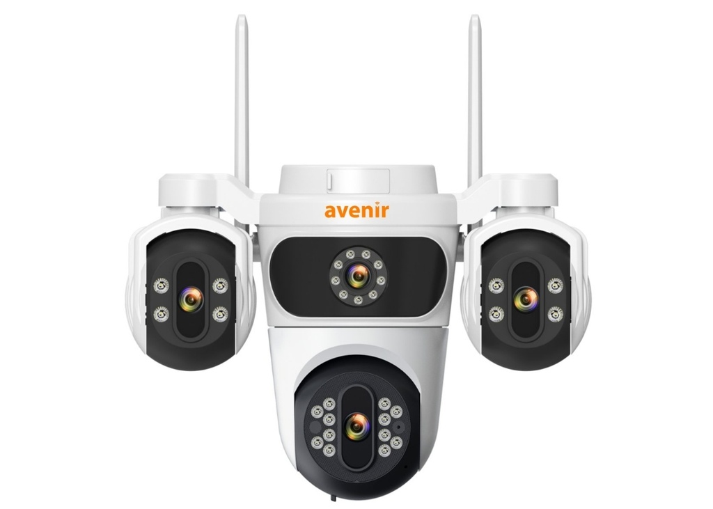[41506] Avenir AV-S323 6MP 3 Kameralı PTZ Wifi Kamera