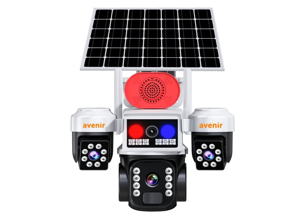 [41508] Avenir AV-S463W 6 MP 3 KAMERALI 4G SOLAR KAMERA