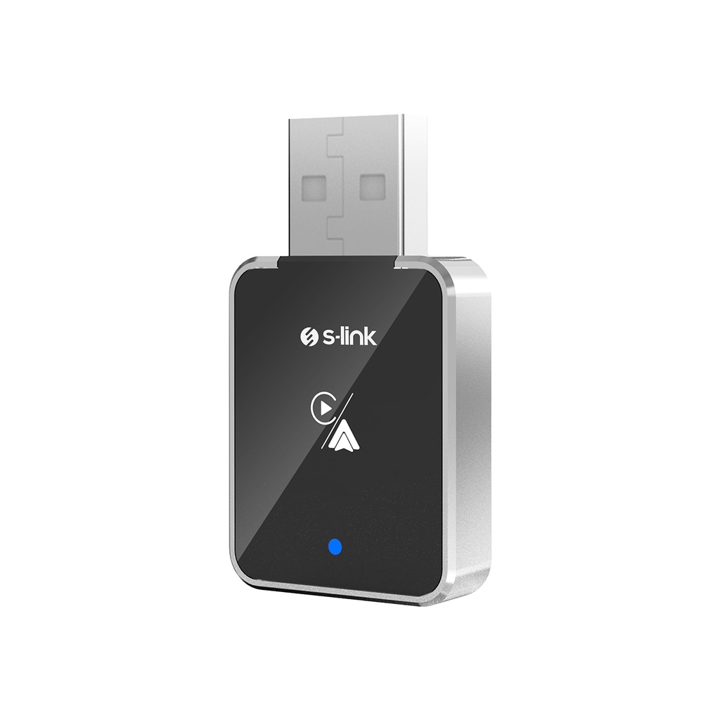 [40997] S-Link SL-CAR01 2in1 Android ve Apple Cihazlar Kablosuz Android Auto ve Carplay Adaptörü