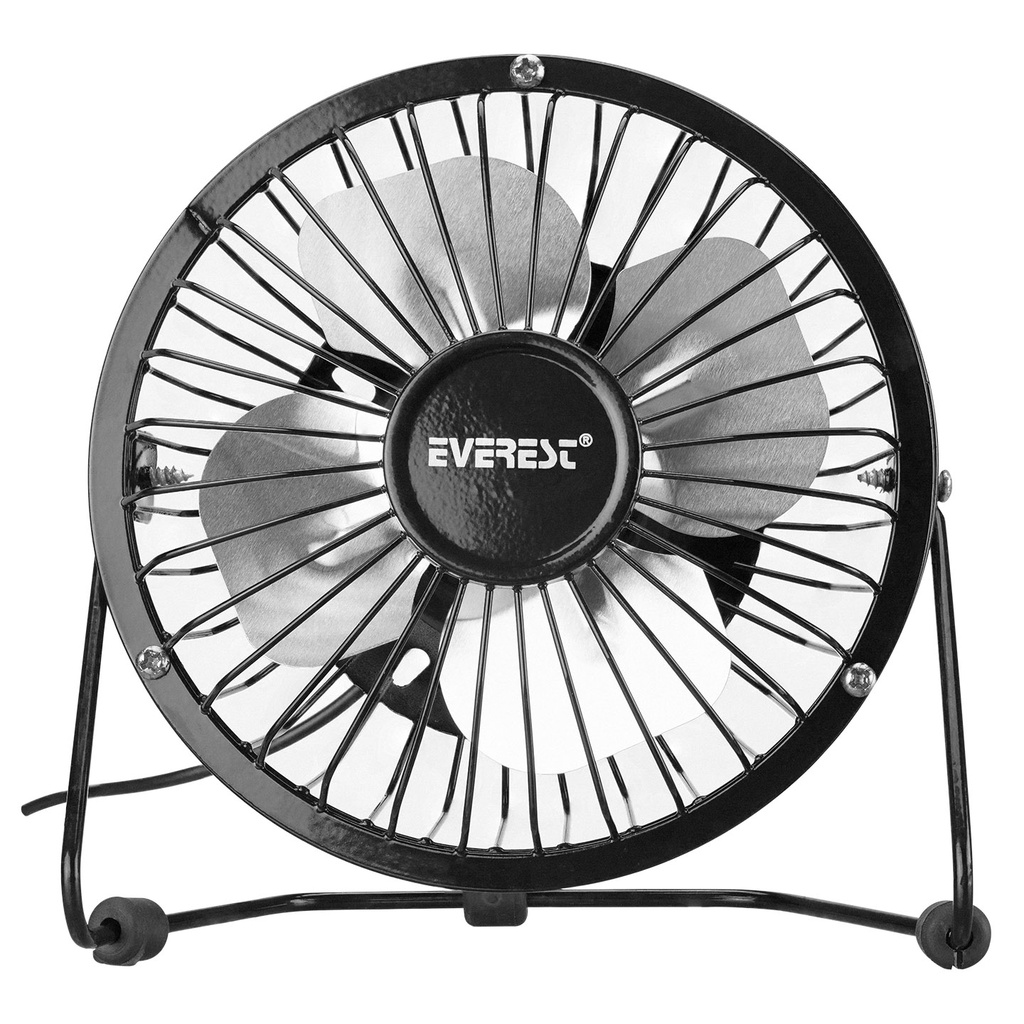 [8359] Everest EFN-482 Masaüstü Metal Siyah Usb Fan