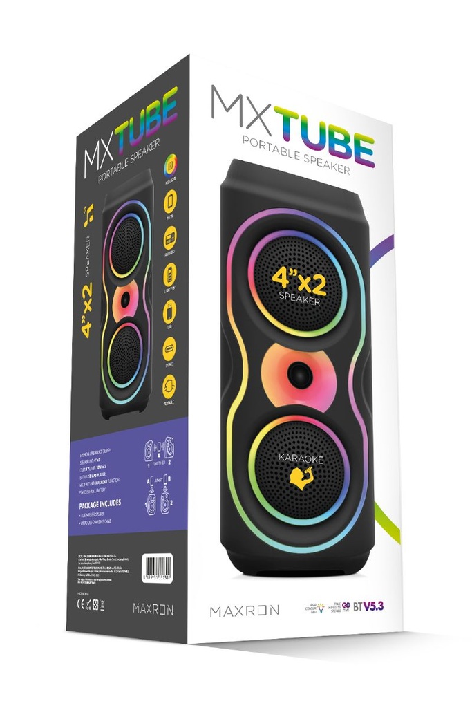 [MXTUBE] MAXRON MXTUBE BLUETOOTH SPEAKER