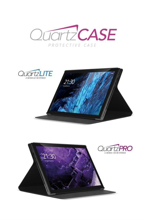 [QUARTZ KILIF] Vorcom QuartzPro QuartzLite Tablet Kılıfı Katlanabilir Standlı 360 Ön Arka Tam Koruma