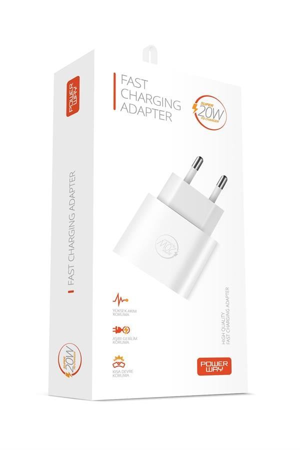 [RX20] Powerway RX20 PD 20W TYPE-C Girişli Hızlı Şarj Başlığı