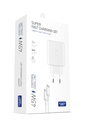 Powerway PD 45W TYPE-C QC 3.0 Süper Hızlı Şarj Aleti Seti S45S Adaptör ve Kablo