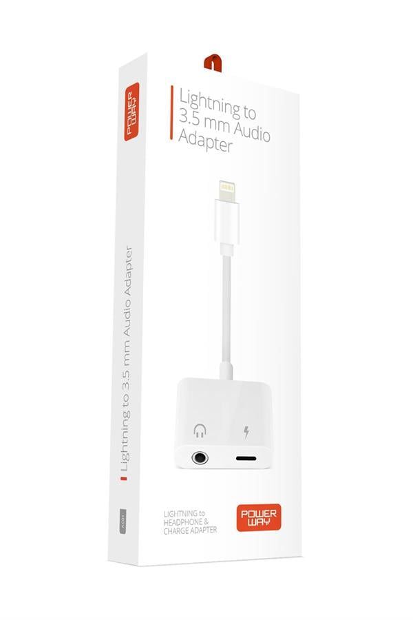 [Delivery_007] POWERWAY AC01 IPHONE ŞARJ VE KULAKLIK ADAPTÖRÜ