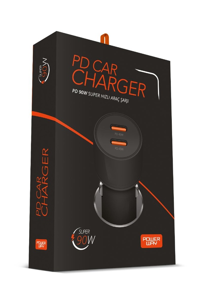 [Delivery_007] POWERWAY CC45 PD90W SÜPER HIZLI ARAÇ ŞARJI
