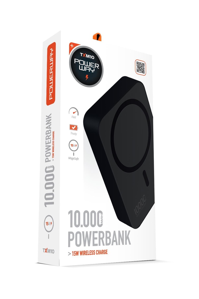 Powerway 10.000 MAH PD 15W Magsafe Kablosuz Wireless Taşınabilir Şarj Cihazı Powerbank TXM10 (SİYAH)
