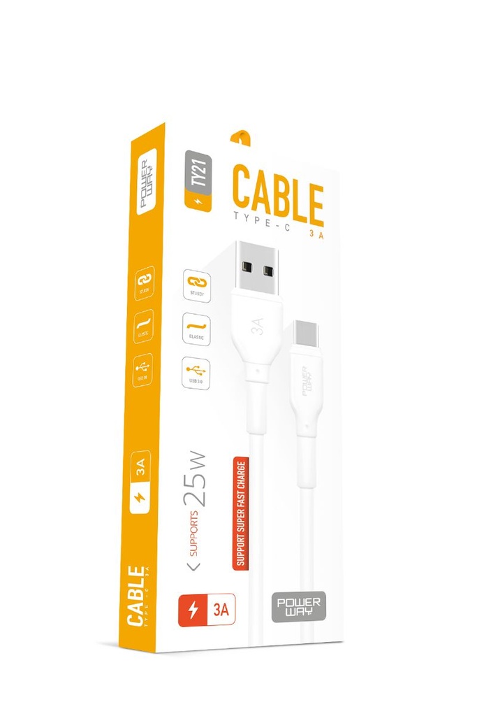 [TY21] Powerway TY21 TYPE-C 3A 25W Hızlı Kablo