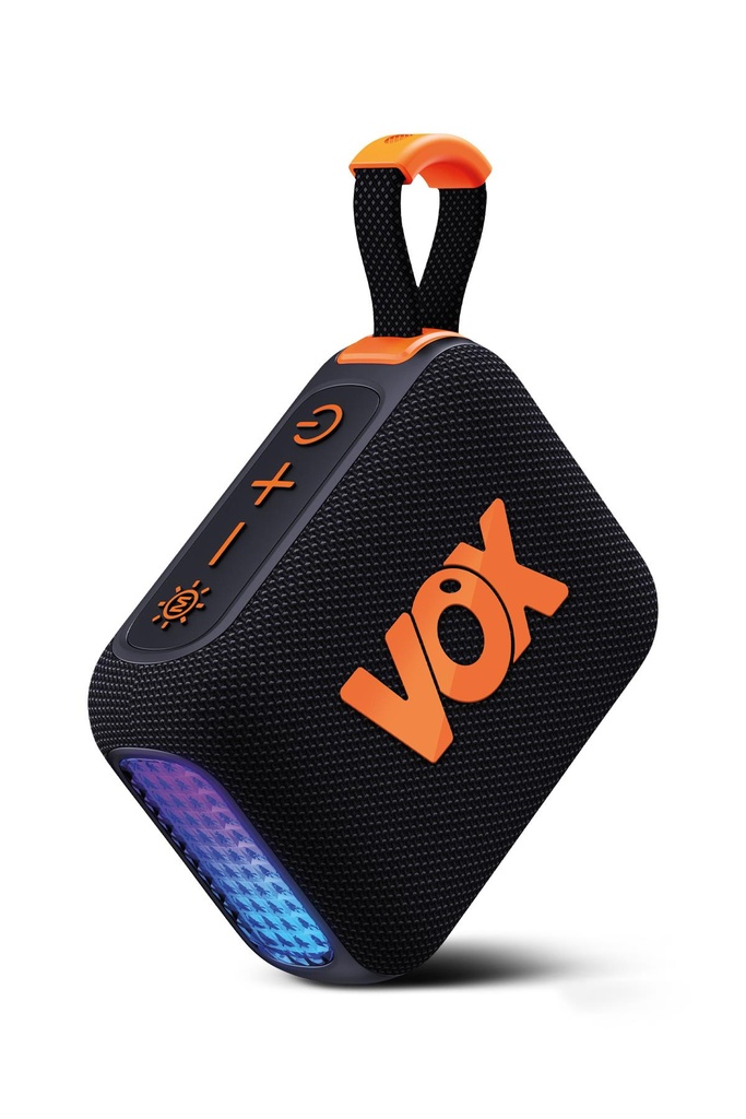 Vox Usb Hafıza Kartı Aux Led Işıklı Bluetooth Hoparlör Hi-Fi Ses Bombası (SİYAH)