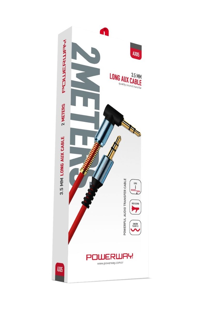 [AX05] Powerway AX05 2 Metre AUX Kablo