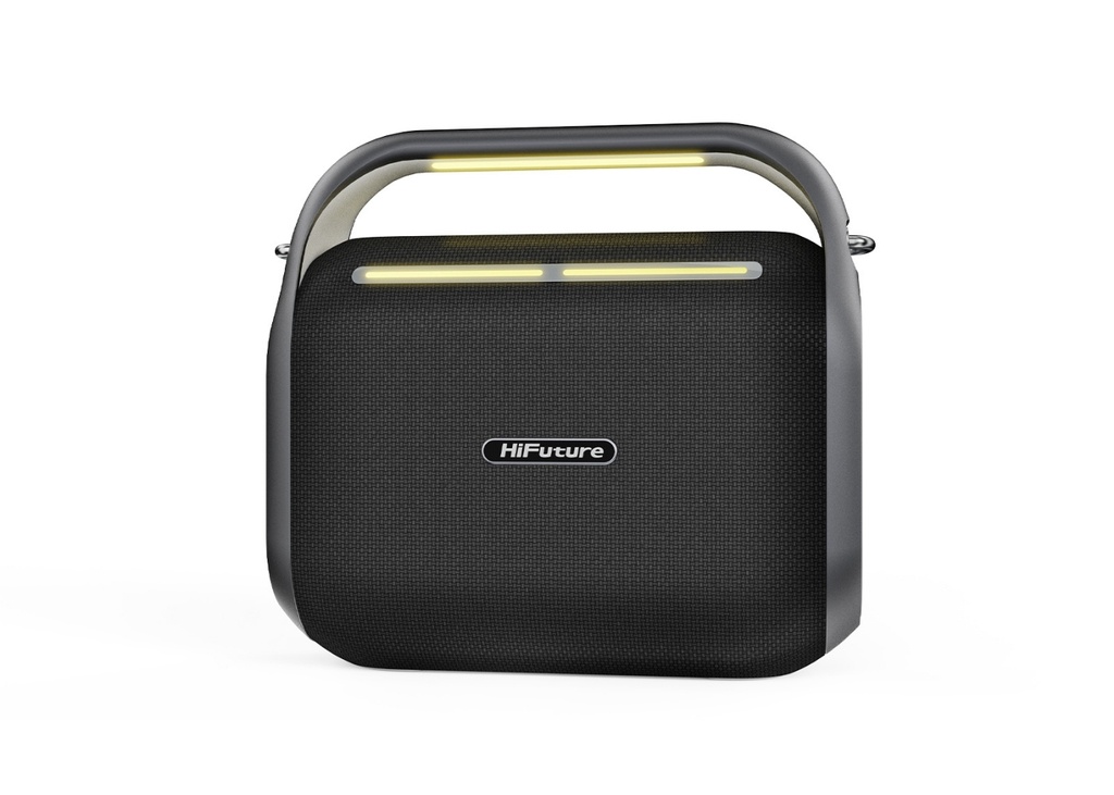 [41599] HiFuture MusicBox 200 100W Bluetooth 5.0 BT/USB/SD Kart/ AUX Girişli Mikrofonlu Karaoke Sistemi Kablosuz Hoparlör Siyah