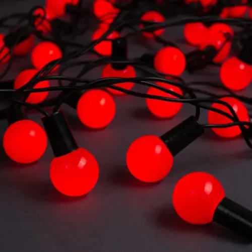 10m 60 LED Pilli 2 Kademeli Gün Işığı Şeffaf Kablo