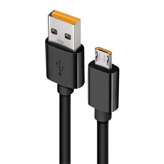 [SM25] SM25 25cm Siyah Micro usb şarj kablosu