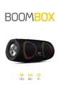 BoomBox 30W Çift Bass Usb Hafıza Kartı Aux  Led Işıklı Bluetooth Hoparlör Hi-Fi Ses Bombası