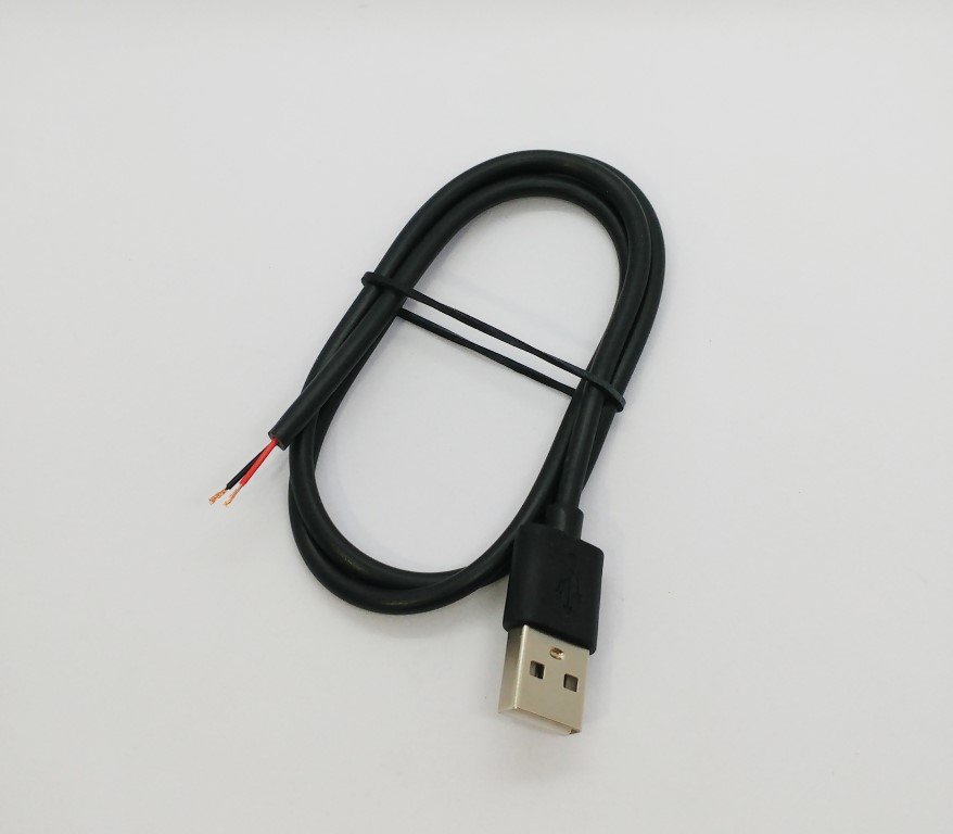 [T50-1-1] Bir ucu açık USB Güç Kablo
