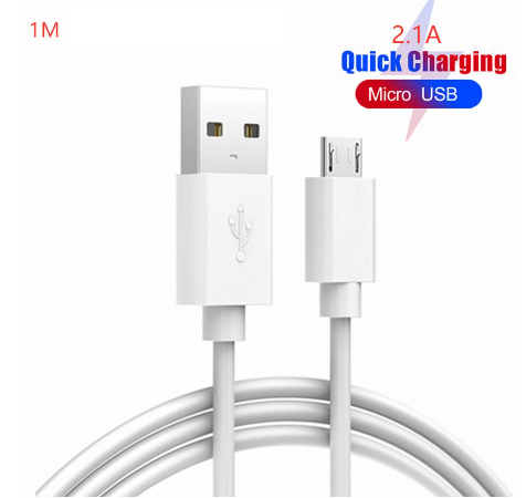 [SM100B] SM100 1 Metre BEYAZ Micro usb şarj kablosu