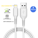 2 Metre Apple Lightning 5/7/8/ ve Plus Hızlı Şarj kablosu