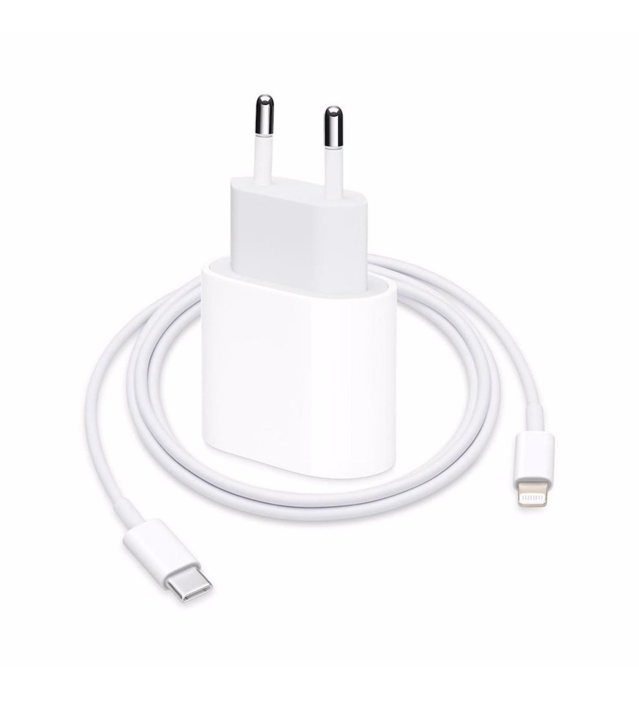 [PDL20W] USB-C (TypeC) 20W PD Şarj İOS  Uyumlu Hızlı şarj Adaptör ve Kablo