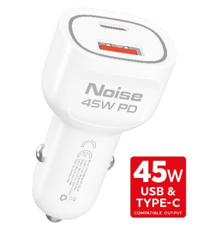 [NCR45W] Noise USB+Type-C Giriş Araç içi Çakmaklık Hızlı Şarj Aleti