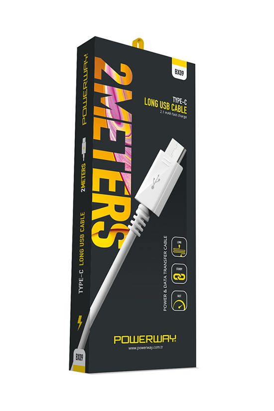 [BX09] POWERWAY BX09 2 METRE TYPE-C KABLO