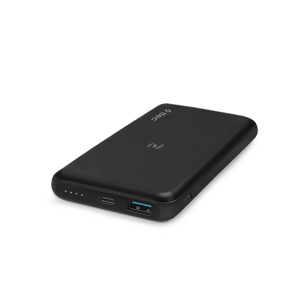 [2BB179S] 2BB179S ttec PowerSlim Pro W 10.000mAh QI/PD/QC 3.0 Taşınabilir Hızlı Şarj Aleti / Powerbank Siyah