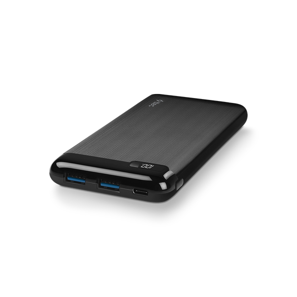 2BB185S ttec PowerSlim LCD 10.000 mAh PD 20W Taşınabilir Şarj Aleti / Powerbank USB-C Giriş/Çıkış Siyah