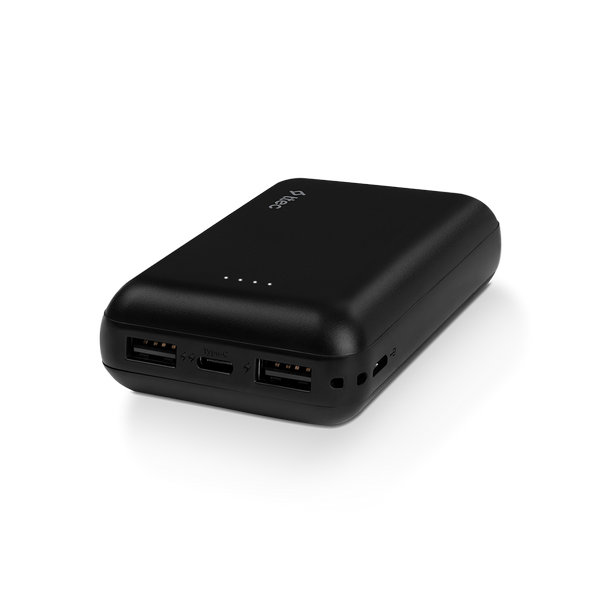 2BB187S ttec ReCharger Duo 10.000 mAh Taşınabilir Şarj Aleti / Powerbank USB-C Giriş/Çıkış Siyah