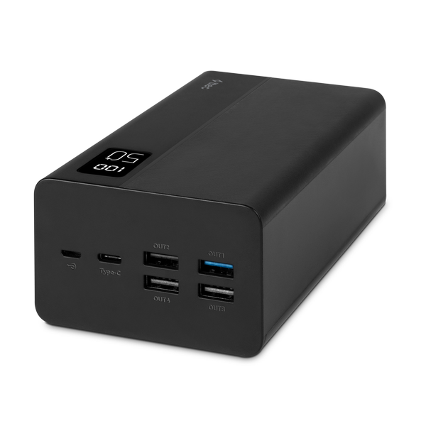 2BB197S ttec ReCharger Mega LCD 50.000 mAh PD 20W Taşınabilir Hızlı Şarj Aleti / Powerbank Siyah