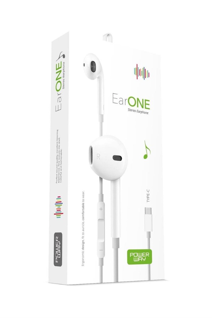 [EARONE] Powerway EarOne Type-C Girişli Kablolu Mikrofonlu Kulaklık ANC Aktif