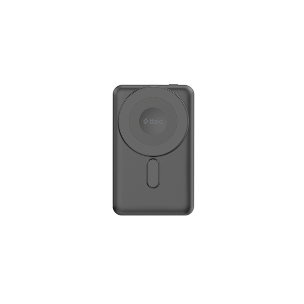 2BB237S ttec ReCharger M 10.000mAh MagSafe Uyumlu PD 20W Lightning ve USB-C Dahili Kablolu Stantlı Taşınabilir Hızlı Şarj Aleti/Powerbank –2BB237 