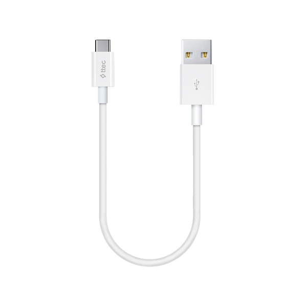 2DK7519B ttec MiniCable 30cm USB-A - USB-C Şarj Kablosu Beyaz