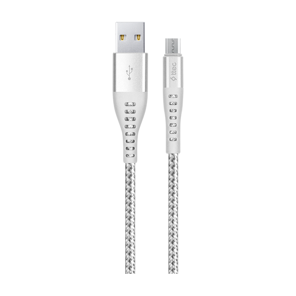 2DKX03MG ttec ExtremeCable Ekstra Dayanıklı USB-A - Micro USB Şarj Kablosu 150cm Gümüş