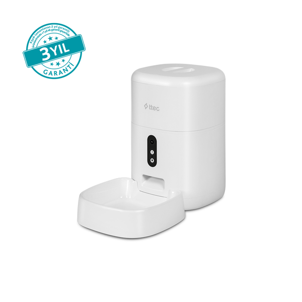 2EHB01 ttec Foodi Pro Kameralı Otomatik Wi-Fi Akıllı Kedi/Köpek Besleyici 