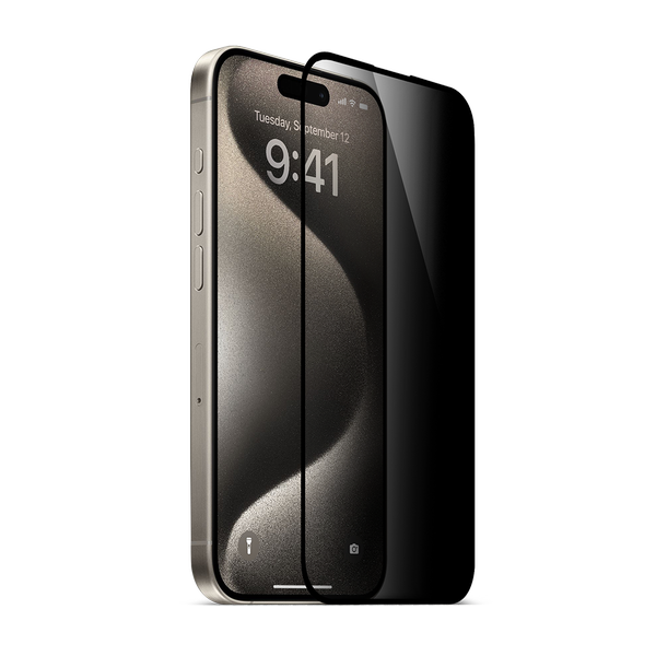 [2EKP41] 2EKP41 ttec AirGlass Privacy İki Yönlü Gizlilik Filtreli Cam Ekran Koruyucu iPh. 15 Pro Max 