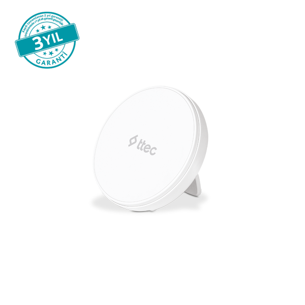 2KS29B ttec AirCharger M+ MagSafe Uyumlu Kablosuz Şarj Aleti Beyaz
