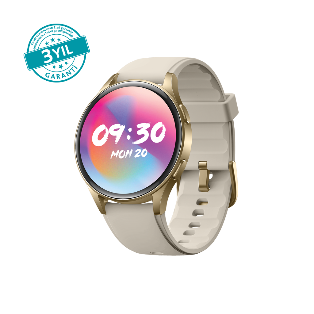 [2SW05] 2SW05 ttec Tempus  Pro 43 mm AMOLED Ekranlı Yuvarlak Alüminyum Kasa Akıllı Saat 2SW05 