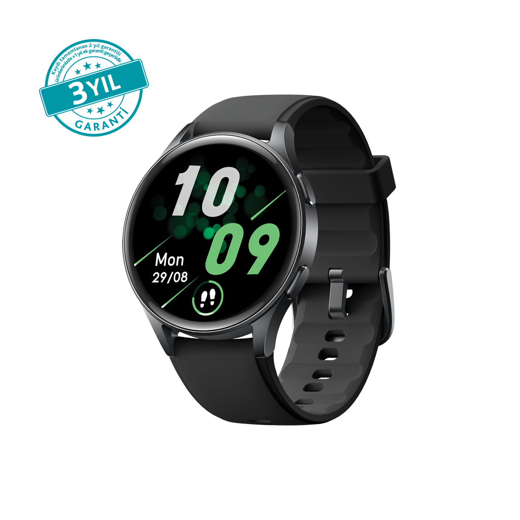 [2SW06] 2SW06 ttec Tempus Pro 45 mm AMOLED Ekranlı Yuvarlak Alüminyum Kasa Akıllı Saat 2SW06 