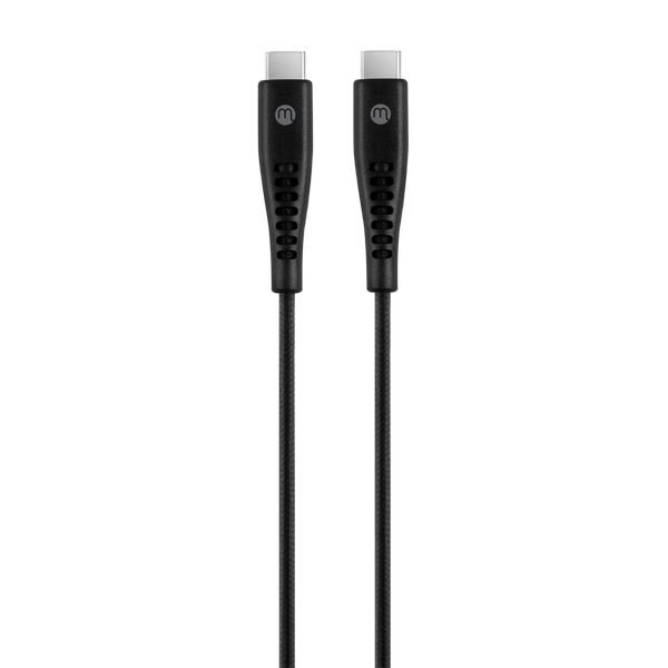 3DK42S mojue Ekstra Dayanıklı USB-C - USB-C 3A Şarj Kablosu 200cm Siyah