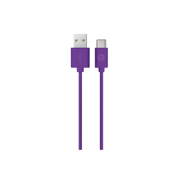 [5DK12MR1] 5DK12MR1 taks USB-A - USB-C Şarj Kablosu - T Mor