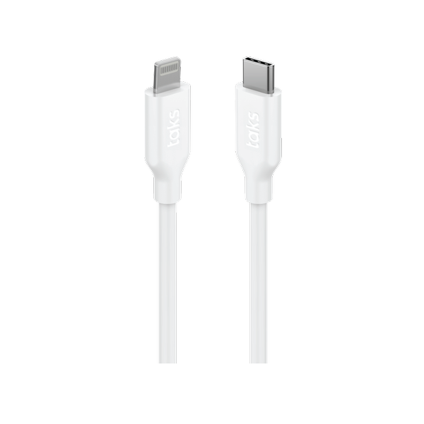 5DK40B taks USB-C - Lightning 120cm Hızlı Şarj/Data Kablosu Beyaz