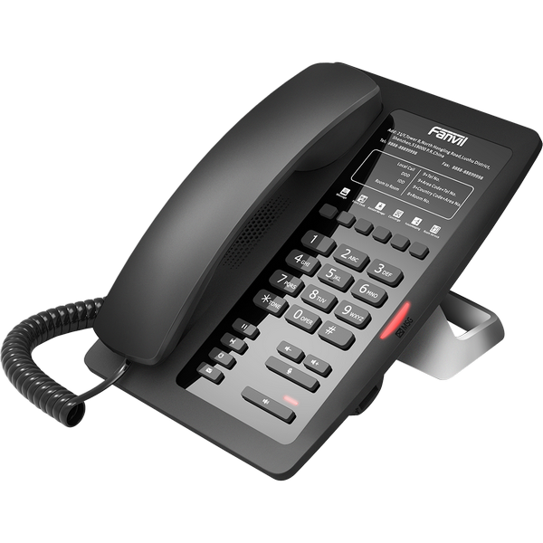 [H3_BLACK] Fanvil H3 Ekransız IP Telefon (PoE)-Siyah 